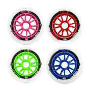 Atom Matrix Inline Speed Skate Wheel 84mm 86A White - Lucky Skates