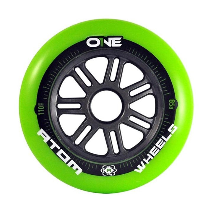 Atom One Inline Speed Skate Wheel Green - Lucky Skates