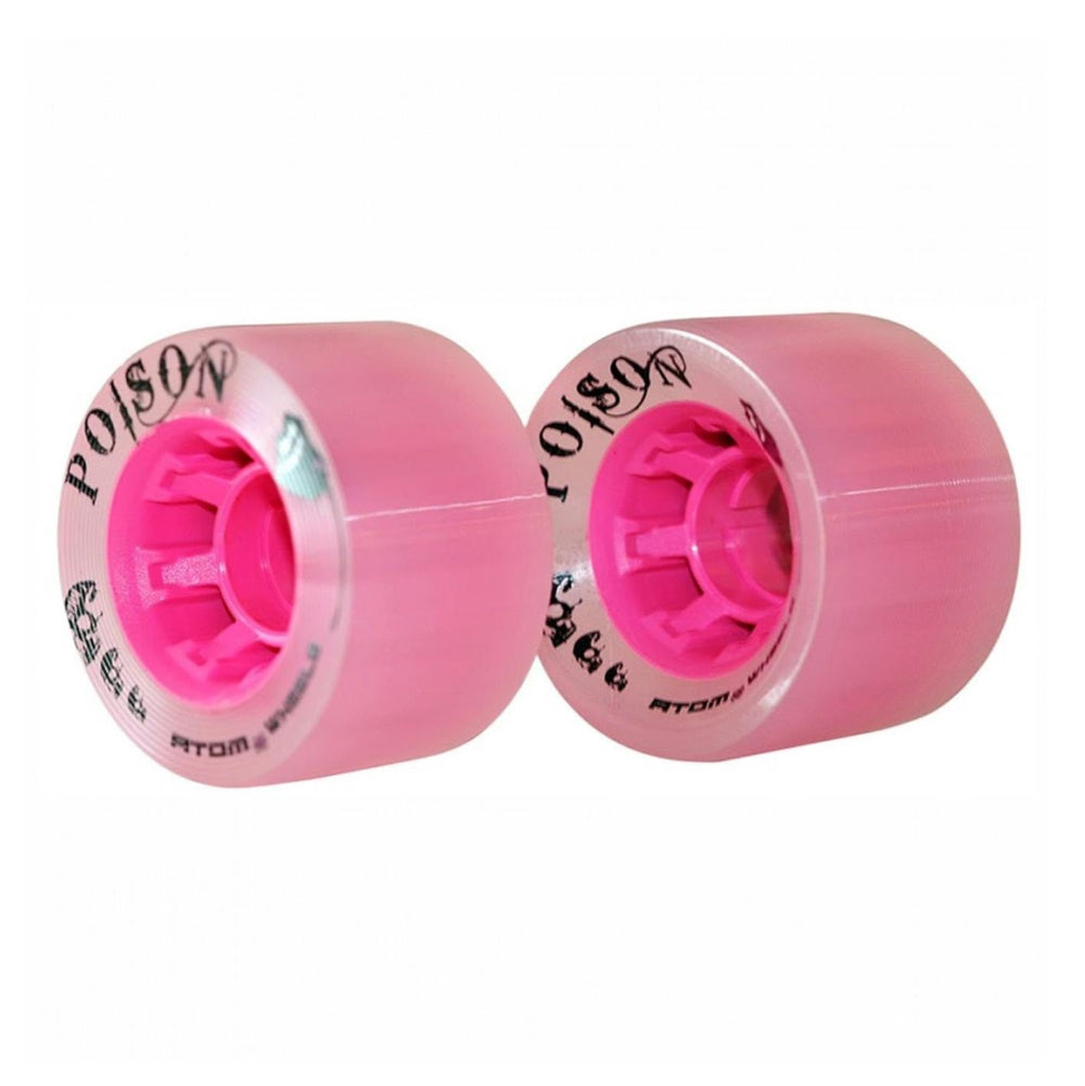 Atom Poison Roller Skate Wheels Hybrid Pink 84A - Lucky Skates