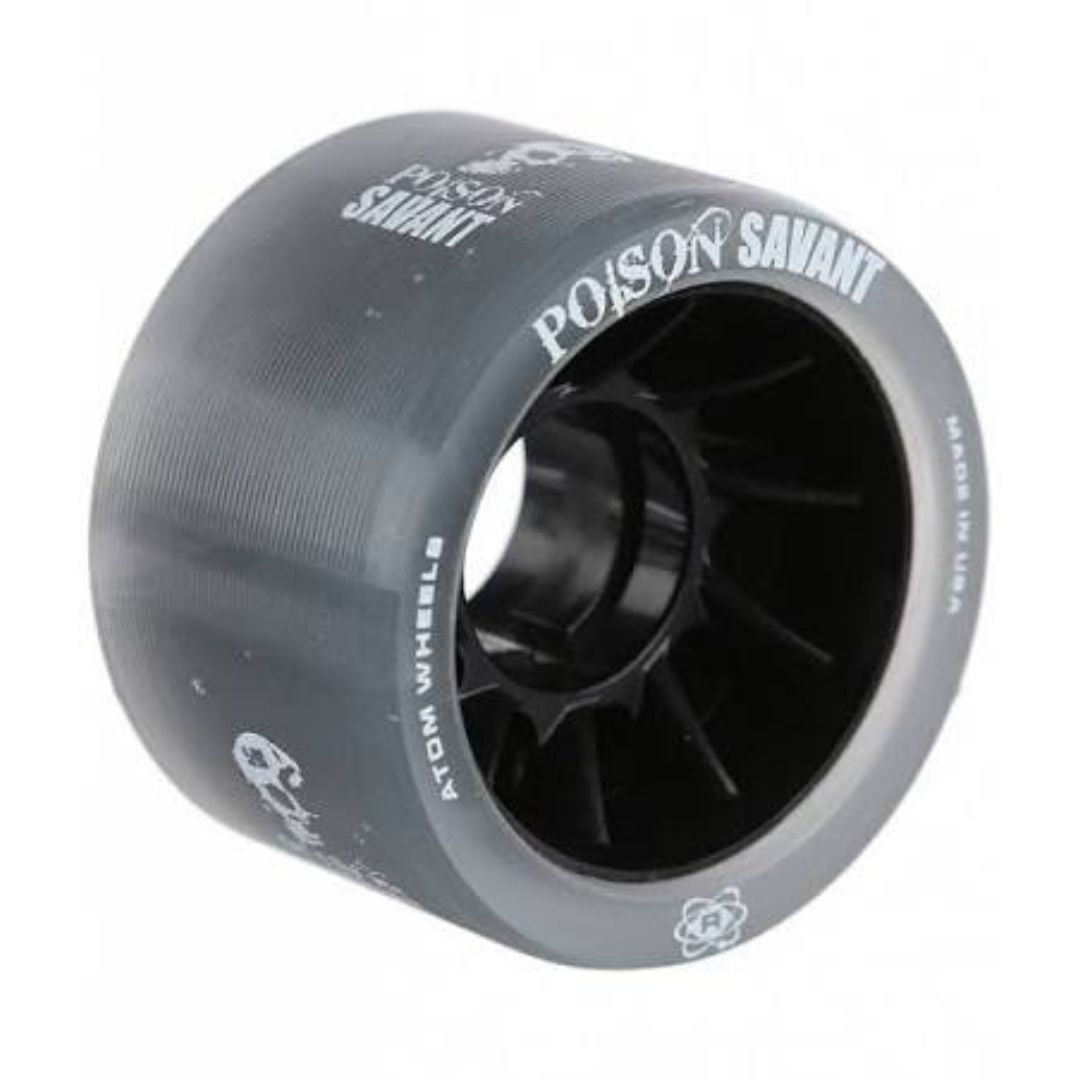 Atom Savant Poison Hybrid Roller Skate Wheels 84a 59mm Black - Lucky Skates