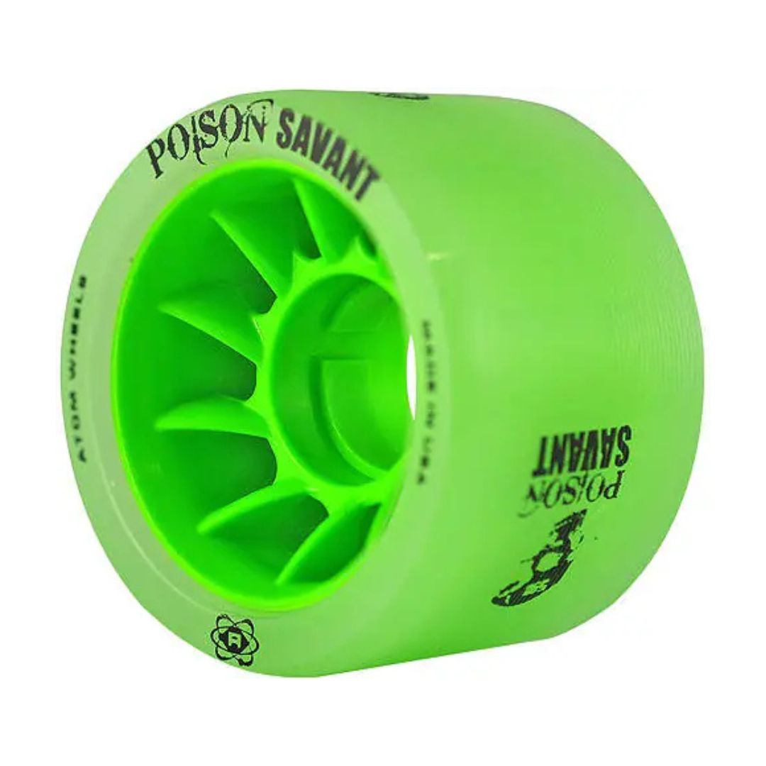 Atom Savant Poison Hybrid Roller Skate Wheels 84a 59mm Black - Lucky Skates