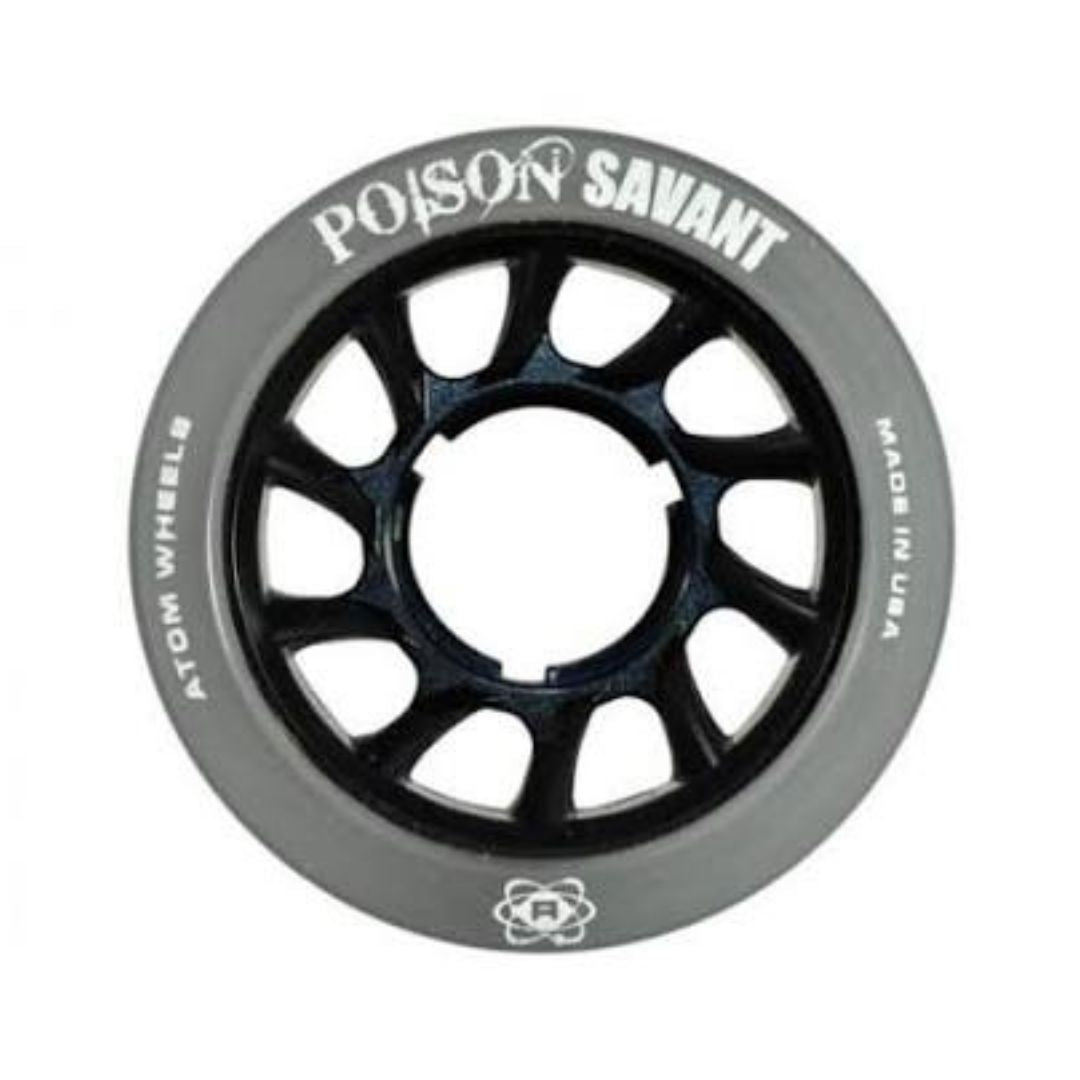 Atom Savant Poison Hybrid Roller Skate Wheels 84a 59mm Black - Lucky Skates