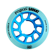 Atom Savant Poison Hybrid Roller Skate Wheels 84a 59mm Blue - Lucky Skates