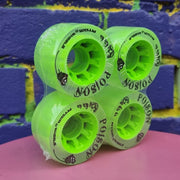 Atom Poison Hybrid Roller Skate Wheels Green 84A 62mm 4 pack - Lucky Skates 