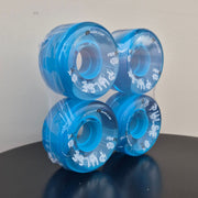 Atom Pulse Lite Outdoor Roller Skate Wheels 62mm 78a Clear Blue - Lucky Skates  