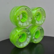 Atom Pulse Lite Outdoor Roller Skate Wheels 62mm 78a Lime Green - Lucky Skates  