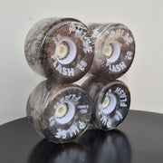 Atom Pulse Flash Light Up Glitter Outdoor Roller Skate LED Wheels 4 Pack 78a 65mm Black Clear - Lucky Skates