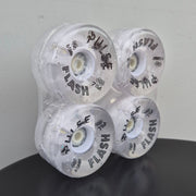 Atom Pulse Flash Light Up Glitter Outdoor Roller Skate LED Wheels 4 Pack 78a 65mm Clear Glitter - Lucky Skates