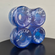 Atom Pulse Glitter Outdoor Roller Skate Wheels 78a 65mm 4 Pack Blue Glitter - Lucky Skates