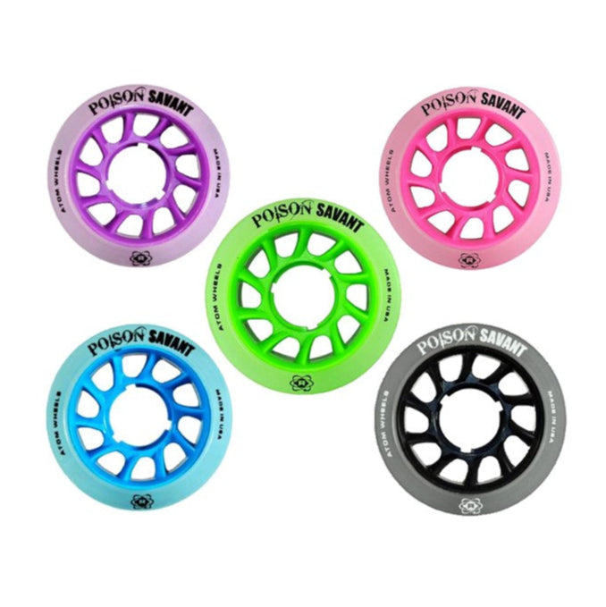 Atom Savant Poison Hybrid Roller Skate Wheels 59mm 85A - 4 Pack - Lucky Skates