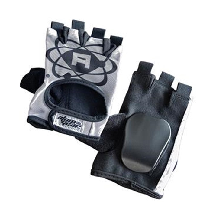 Atom Inline Skating Speed Gloves Wrist Guards White Black - Lucky Skates