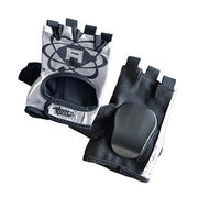 Atom Inline Skating Speed Gloves Wrist Guards White Black - Lucky Skates