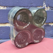 Atom Snap Black Indoor Roller Skate Wheels 60mm 91A - 4 Pack - Lucky Skates