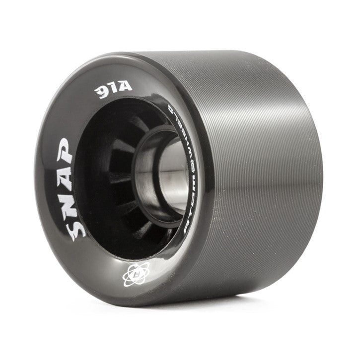 Atom Snap Black Indoor Roller Skate Wheels 91a 60mm x 40mm  Black - Lucky Skates