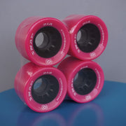 Atom Snap Indoor Roller Skate Wheels 60mm 91a Pink 4 Pack - Lucky Skates 