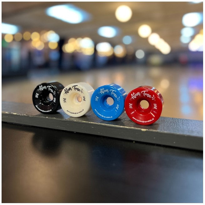 Atom Tone Indoor Roller Skate Wheels  97A 32mm Black, White, Red, Blue - Lucky Skates