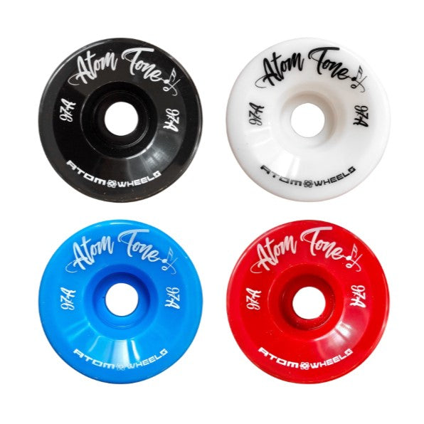 Atom Tone Indoor Roller Skate Wheels - 4 Pack - Lucky Skates