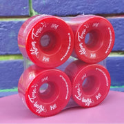 Atom Tone Indoor Roller Skate Wheels 4 Pack 57mm x 32mm Red - Lucky Skates