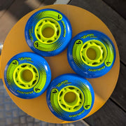 HiLo Street Inline Outdoor Blue Wheels 76mm 82A 4 Pack - Lucky Skates 