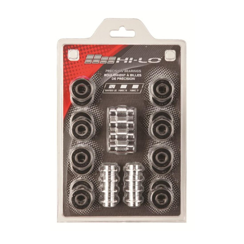 Bauer Hi-Lo Swiss Skate Bearing Spacer Kit Black (16 Pack) - Lucky Skates