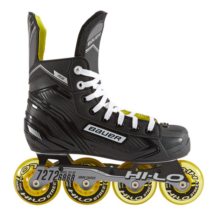 Bauer RS Inline Roller Hockey Junior Skates Yellow - Lucky Skates