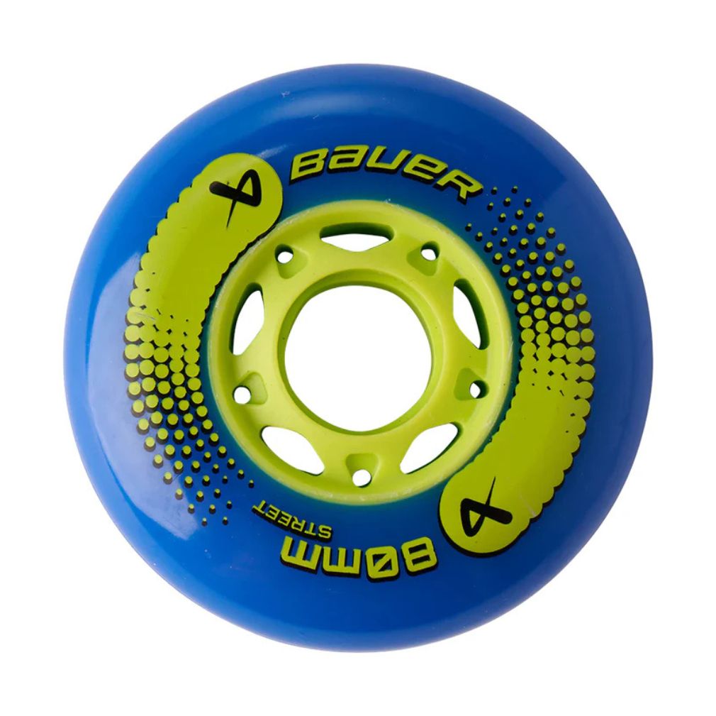 Hi-Lo Street Blue Inline Wheels 76mm, 80mm 82A - 4 Pack
