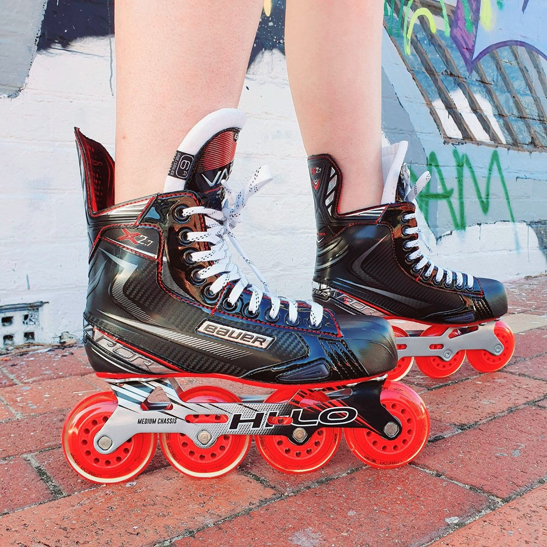 Bauer Vapor X2.7 Red Roller Hockey Senior Skates - Lucky Skates