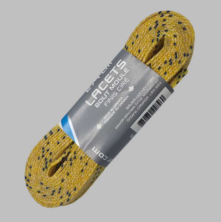 Bauer Waxed Laces 108" (274cm) yellow - Lucky Skates