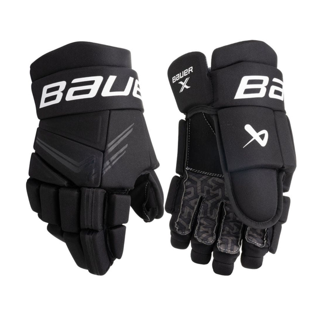 Bauer X Roller Hockey Ice Hockey Gloves Senior Black - Lucky Skates 