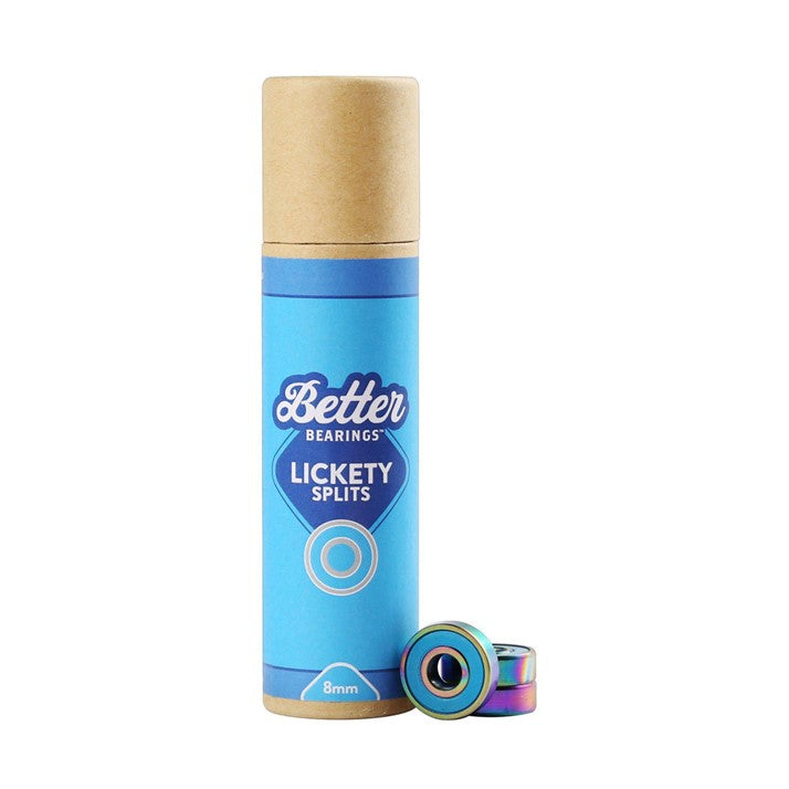 Better Bearings Lickety Splits Skate Bearings Blue -16 Pack - Lucky Skates