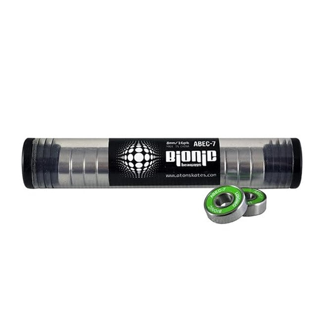 Bionic ABEC 7 Skate Bearings Green (16 Pack) Green - Lucky Skates