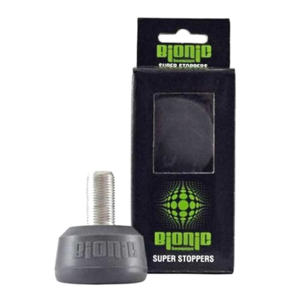 Bionic Super Stoppers Roller Skate Toe Stops Grey Adjustable, Long Stem  - Lucky Skates
