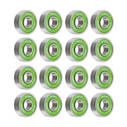 Bionic Swiss Skate Bearings Green (16 Pack) - Lucky Skates