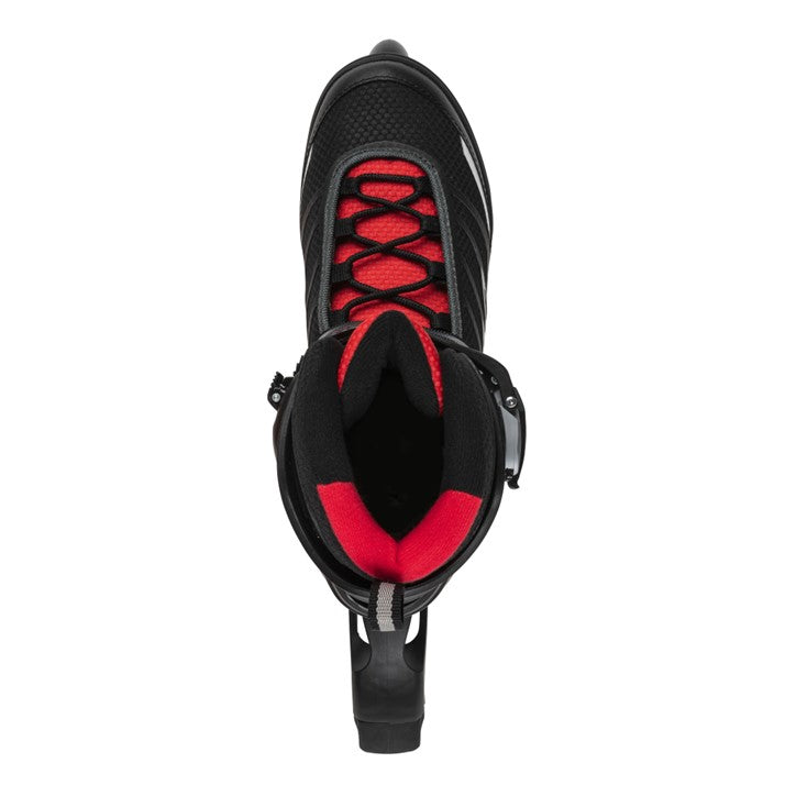 black red inline skates 