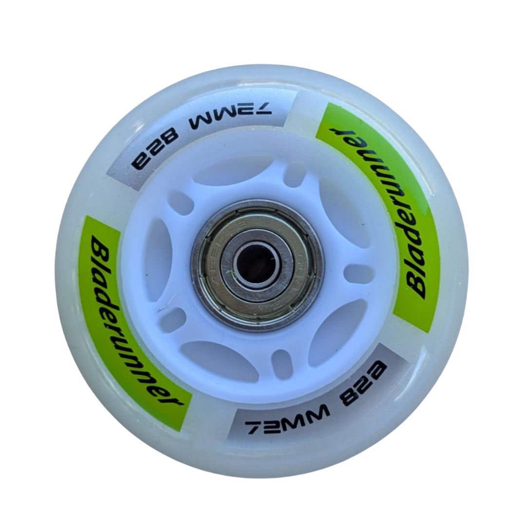 Bladerunner LED Light Up Inline Wheels with Bearings 72mm 82A - Lucky Skates