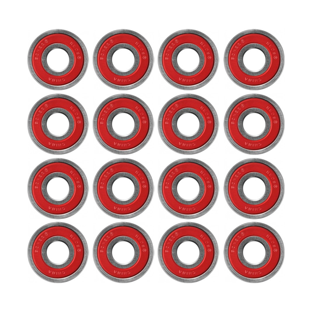 Bones Reds Skate Bearings 7mm 8mm 16 pack - Lucky Skates