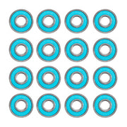 Bones Reds Big Balls Blue Skate Bearings 608 8mm 16 Pack - Lucky Skates