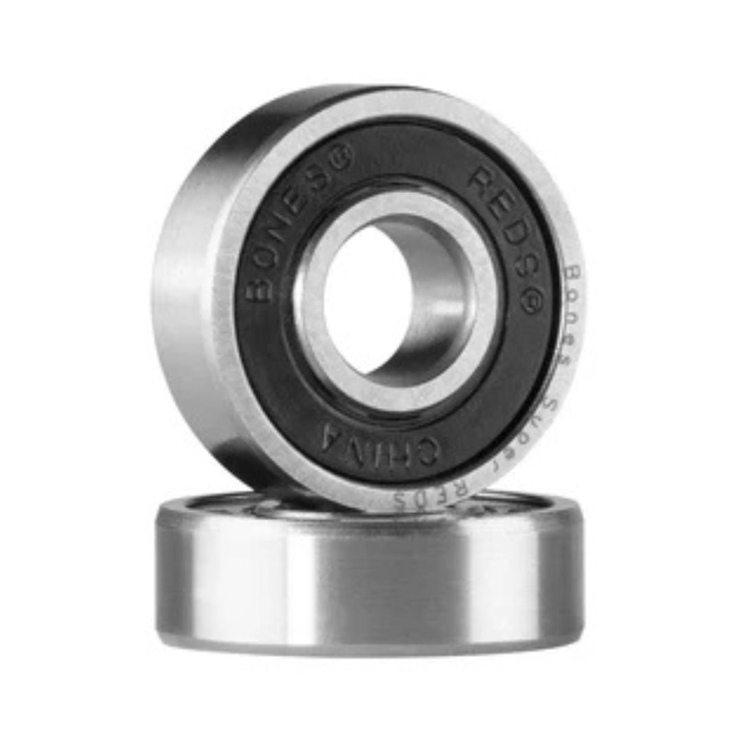 Bones Super Reds Skate Bearings 608 Black - Lucky Skates