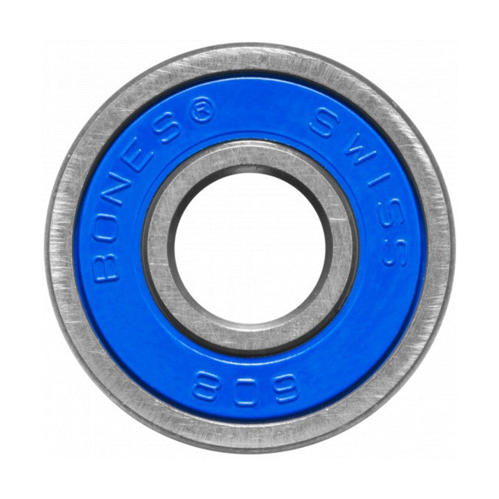 Bones Super Swiss Blue Skate Bearings (16) - Lucky Skates