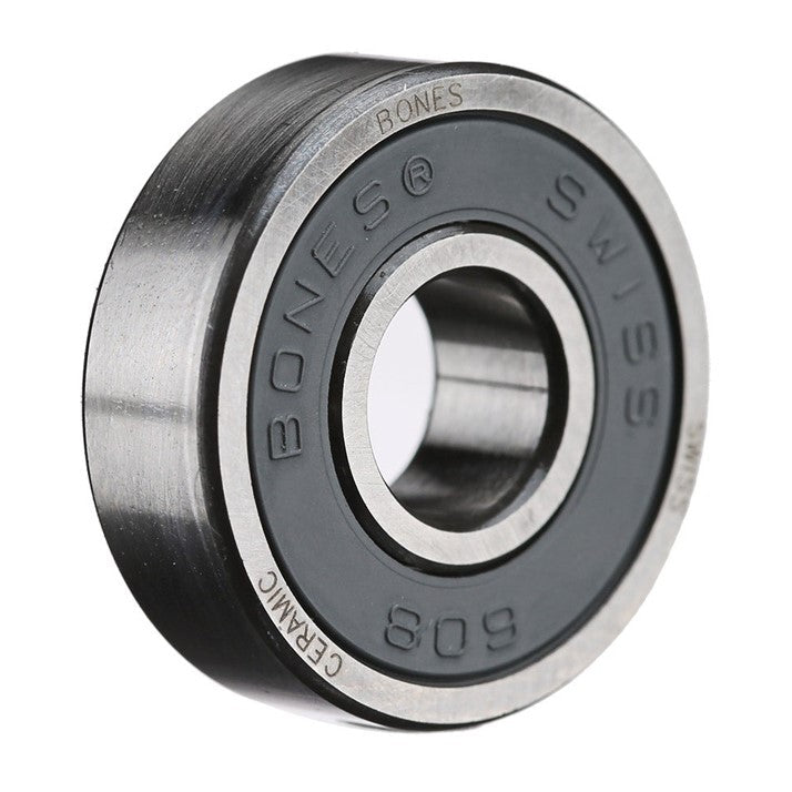 Bones Swiss Ceramic Skate Bearings Black 608 - Lucky Skates
