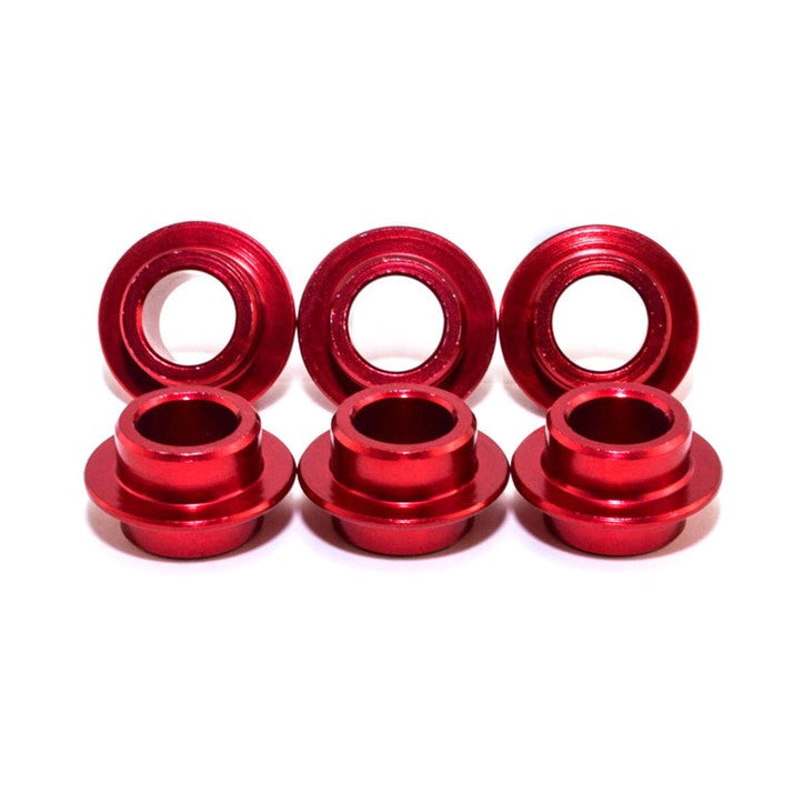 Bont 125 Self Centering Inline Skate Spacer Kit Red - 6 pack - Lucky Skates