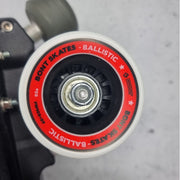 bont white and red ballistic wheel