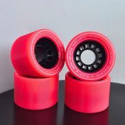 Bont Ballistic Indoor Roller Skate Wheels 92a 40mm x 60mm Pink Black Hub 4 Pack - Lucky Skates 