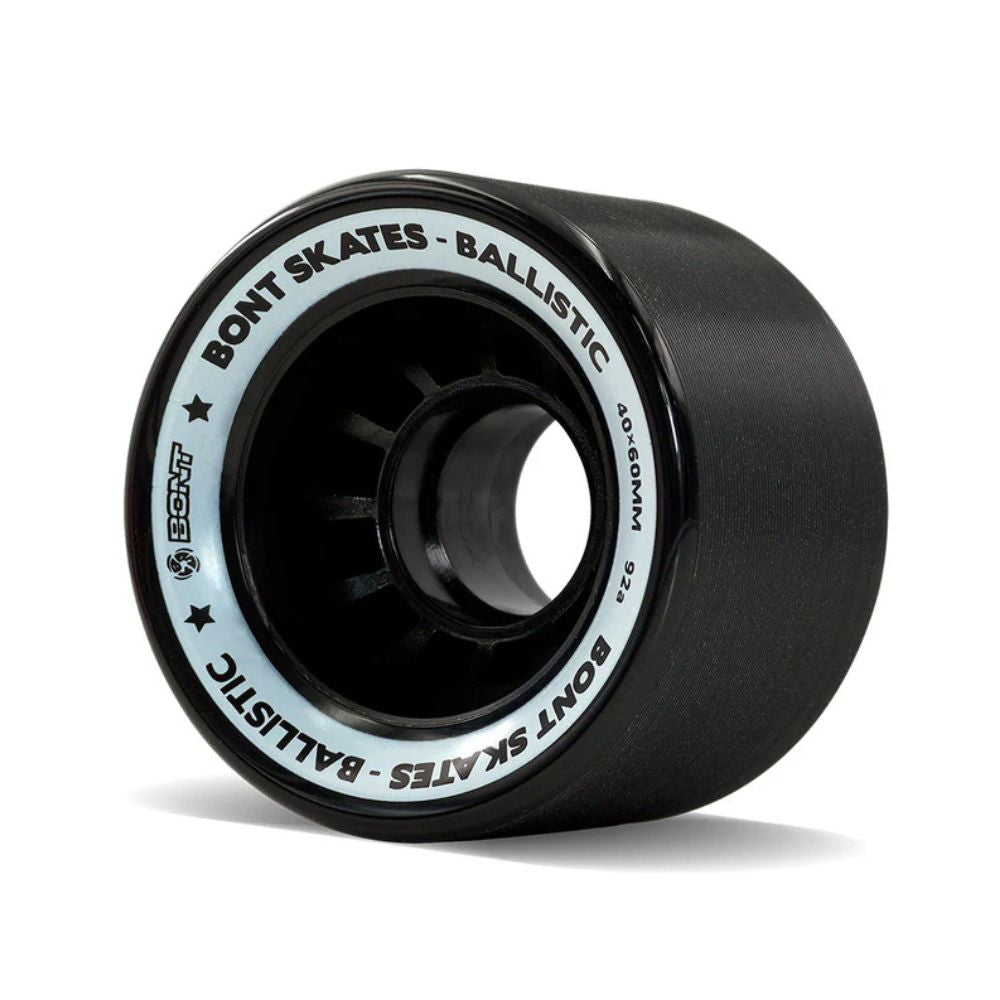 Bont Ballistic Indoor Roller Skate Wheels 92a 40mm x 60mm Black - Lucky Skates 
