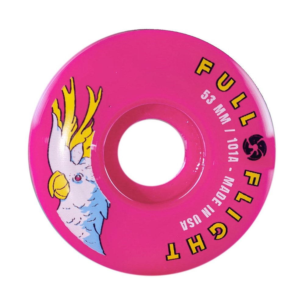 Bont Full Flight Roller Skate Park Wheels Pink 53mm 101a - Lucky Skates