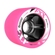Bont FXX Speed Alloy Indoor Roller Skate Wheels Pink Black Alloy Hub - 4 Pack - Lucky Skates