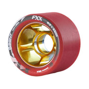 Bont FXX Speed Indoor Roller Skate Wheels Red Gold Alloy Hub - 4 Pack - Lucky Skates
