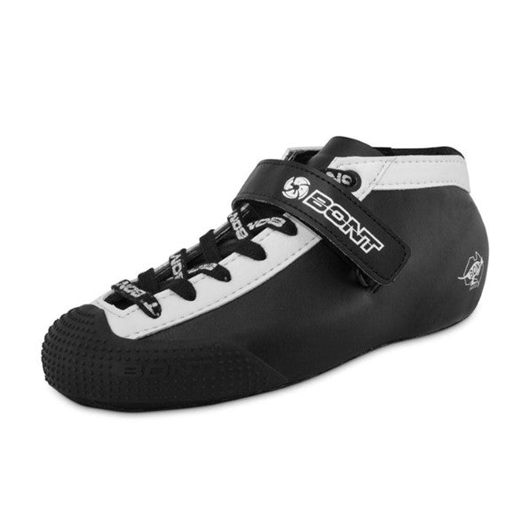 Bont Hybrid V2 Black Microfibre Derby Speed Skate Boots - Lucky Skates