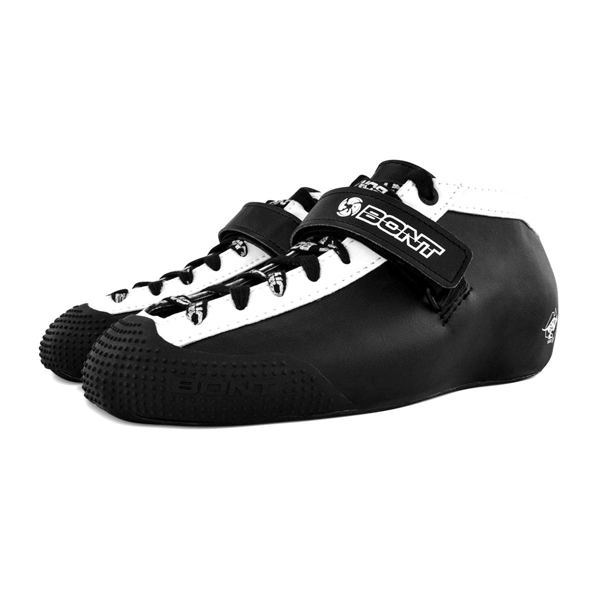 Bont Hybrid V2 Black Microfibre Derby Speed Roller Skate Boots - Lucky Skates
