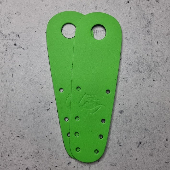 Bont Colour Roller Skate Leather Toe Guards Lime Green - Lucky Skates